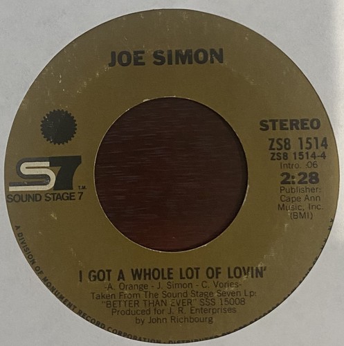 Joe simon got - whole, lot
