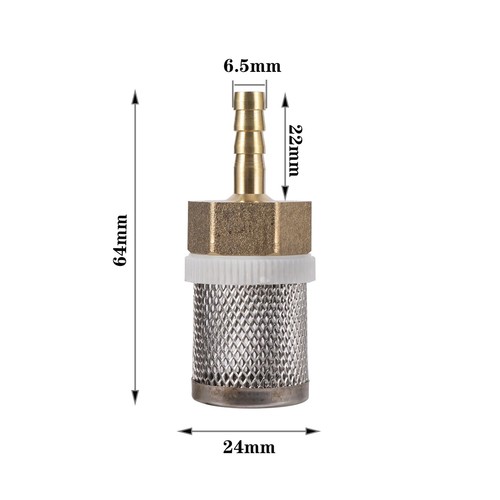 Brass water pump hose filter - water,