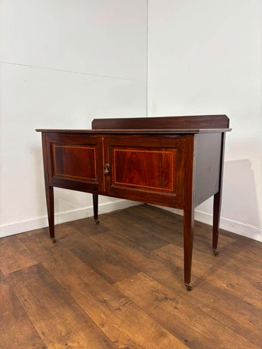 Edwardian mahogany inlaid - mahogany,