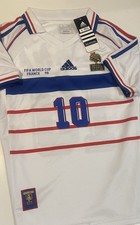 1998 France World Cup Shirt Zinedine Zidane Size Medium