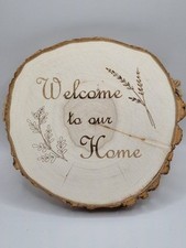 Handmade Wooden Welcome To Our