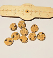 Unusual beige buttons with