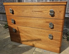 Vintage Stag Cantata Mid-Century Teak Chest Of Drawers (REFINISHED)