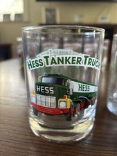 Vintage HESS 1996 Set Of 7 Classic Truck Series Glass Cups