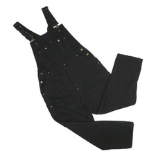 DIEHARD Mens Black Cotton Regular Fit Dungarees M W34 L30 Workwear Utility