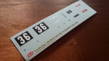 1965 MONTE CARLO #36 FORD MUSTANG LJUNGFELDT/SAGER 1:43 DECALS