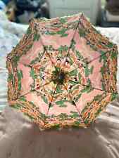 childs 1930’s novelty print umbrella parasol for display