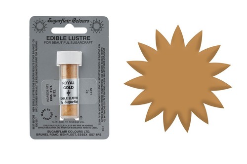 Sugarflair royal gold edible - sugarflair,