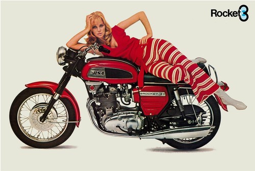 Bsa poster a75 rocket - bsa,