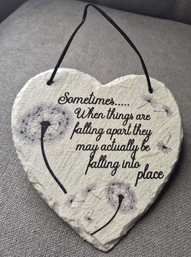 Sometimes slate hanging heart