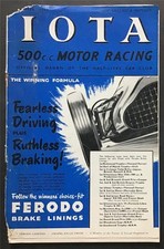 IOTA 500cc MOTOR RACING Car Magazine NOV 1952 HALF LITRE CAR CLUB