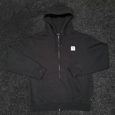 HUF Horus Hoodie Men's Medium Black Zip Up Purple Print Egyptian Eye Logo Cotton