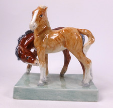 ROYAL WORCESTER FIGURE "FOALS" HORSES, BY DORIS LINDNER 3152