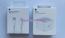 100% Genuine Original Apple 20W PD PLUG & C to LIGHTENING CABLE 2m FAST CHARGER