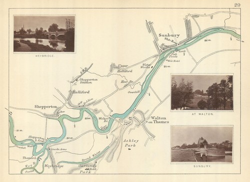 River thames weybridge - river,