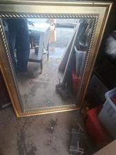 LOVELY VINTAGE STYLE ORNATE GOLD FRAMED BEVEL EDGED MIRROR 70 Cm X 100 Cm