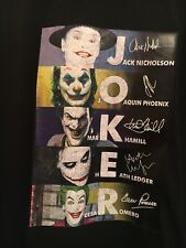 The Joker XXL 50-52 Actors T-Shirt Rare Movie D C Comics Rare Black T-Shirt Used