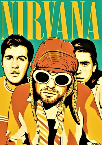 Nirvana poster photo print - photo,