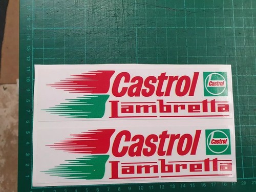Lambretta castrol stickers - stickers, x