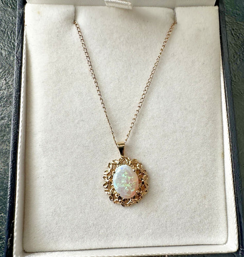 Vintage 14k gold opal - 14k,