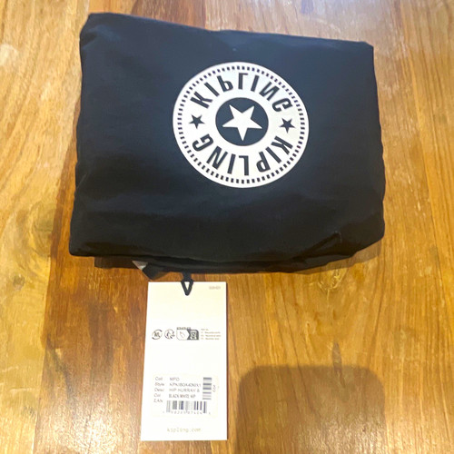 Kipling black nylon crossbody - black,