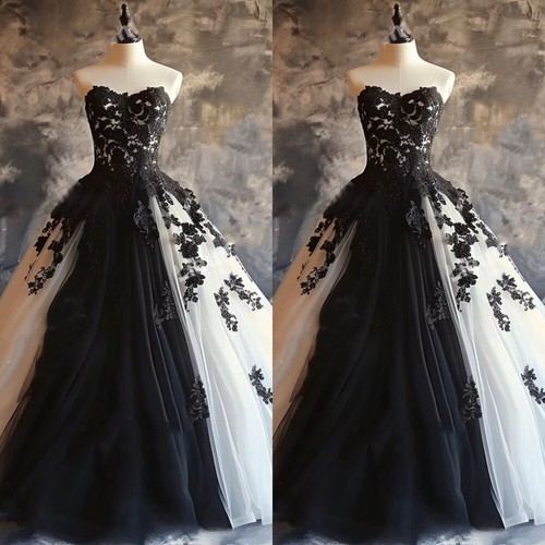 Gothic wedding dresses lace - dresses,