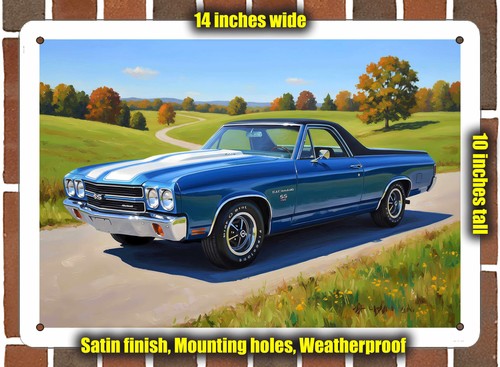 Metal sign 1970 chevrolet - metal,