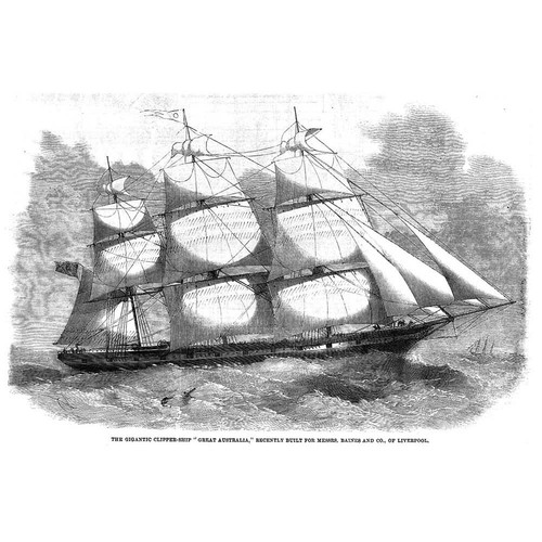 Clipper ship great - ship,