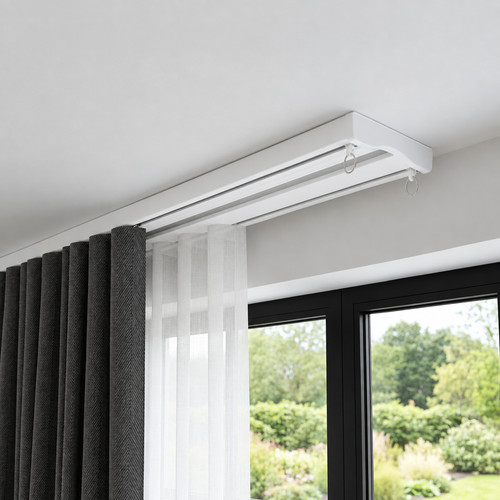 Double curtain track silent - curtain,