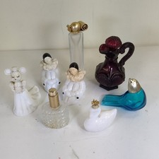 Bundle 8x Avon Vintage Perfume Bottles Odyssey First Flowers Bird Pierrot
