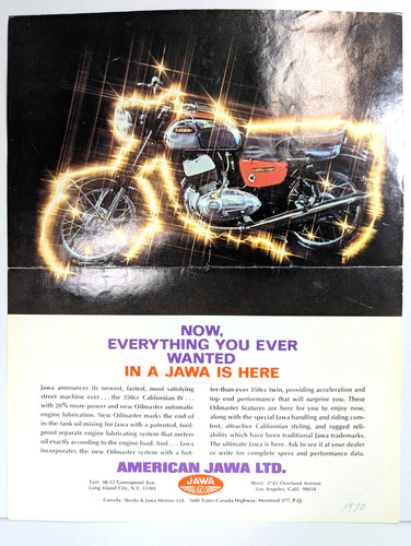Vintage 1970 jawa 350cc - 1970,