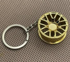 Car Keyring Fob Alloy Wheel