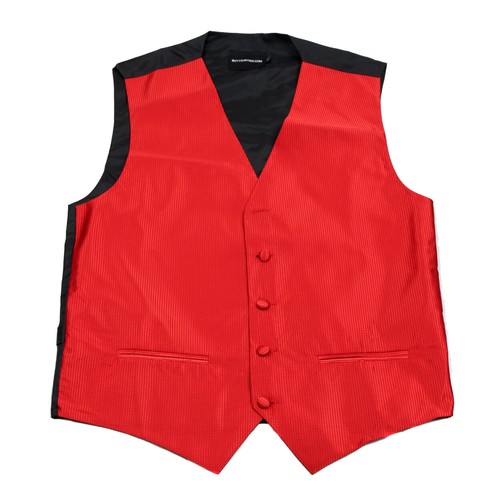 Men red pattern tuxedo vest - tuxedo,