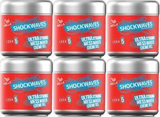 6 x Wella Shockwaves Ultra Strong Mess Maker Crème Gel, 150ml