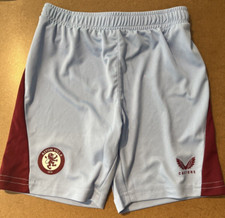 ASTON VILLA - FOOTBALL AWAY SHORTS CHILD  (Size 3-4Y)  - NEW NO TAGS