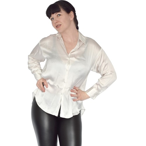 Zara soft shine satin blouse - zara,