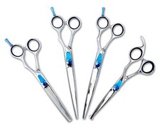 🐶 Dog Grooming RIGHT HANDED Scissors, Bull nosed, Finishing, Curved, Thinning ✂