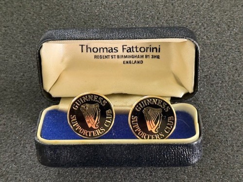 Guinness cufflinks with case - guinness,