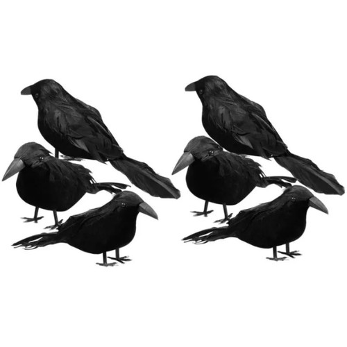 Halloween artificial crows - halloween,