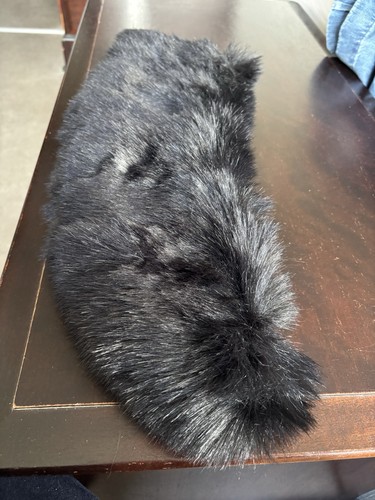 Luxury black faux fur - luxury, /