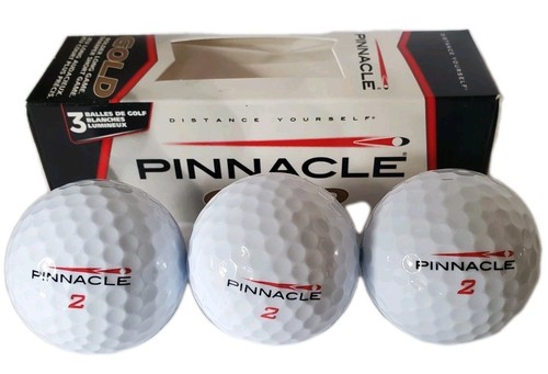 Pinnacle gold golf balls - gold, pack