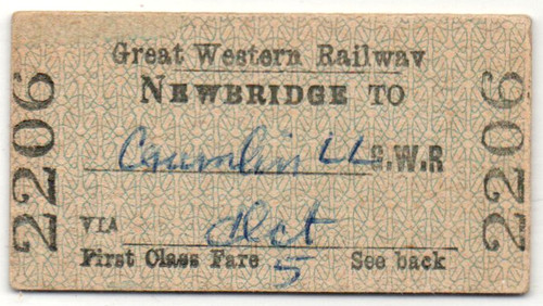 Great western railway ticket - great,