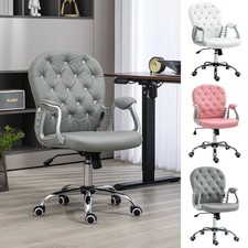 Office Chair Luxury PU Diamante  Padded Ergonomic 360° Swivel