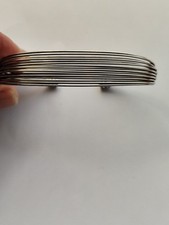 Friedrich Binder Manufaktur 925 Silver Modernist Multi Wire Cuff Bracelet FBM