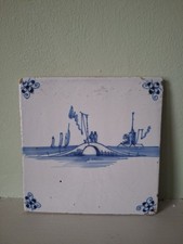Beautiful Antique Delft Tile 18th Century