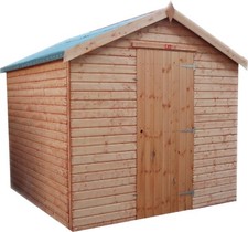 10x8 Fully T&G Wooden Garden Shed Large Yorkshire Shed 2nds Stock