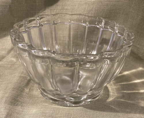 Vintage clear glass jelly - clear,