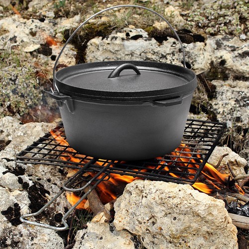 Cast iron potjie dish pot - 8l,