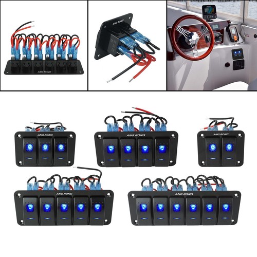 6 gang rocker switch - 2/3/4/5/6,