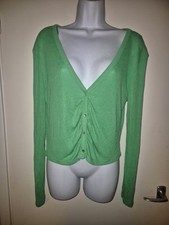 Zara size small green cardigan